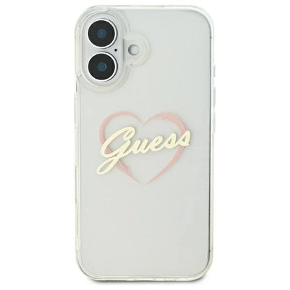 Guess IML Heart Case for iPhone 16 plus - Transparent_2