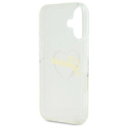 Guess IML Heart Case for iPhone 16 plus - Transparent_6