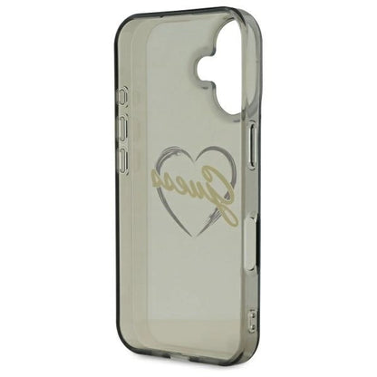 Guess IML Heart iPhone 16 Case - Black_6