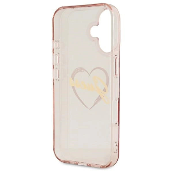 Guess IML Heart iPhone 16 Case - Pink_6