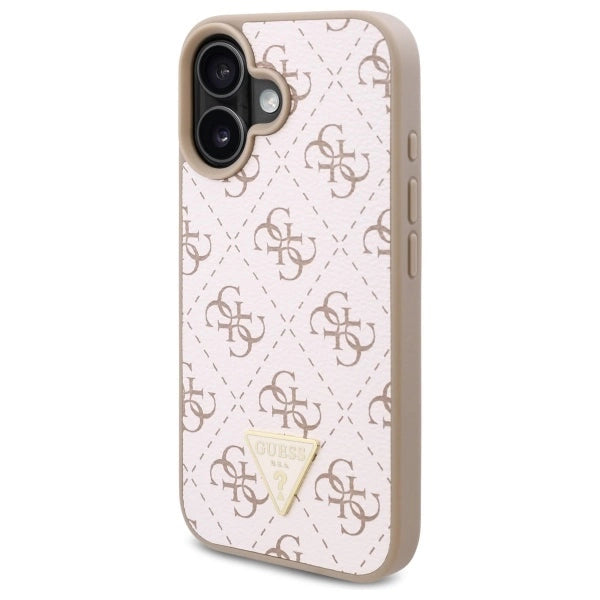 Guess New 4G Triangle iPhone 16 Case - White_3