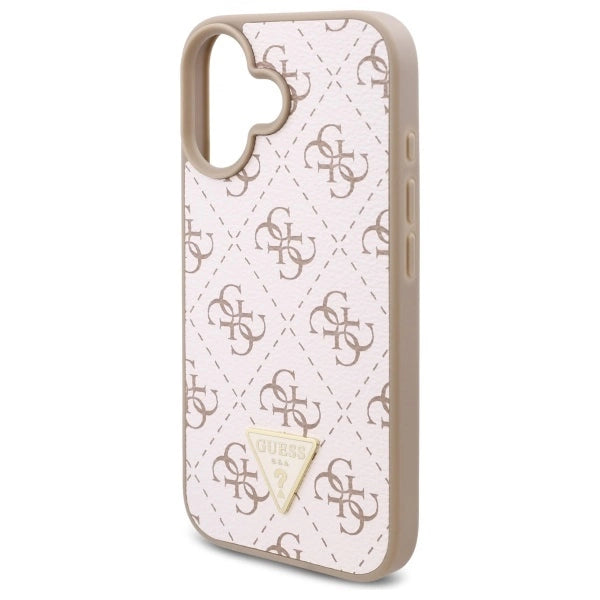 Guess New 4G Triangle iPhone 16 Case - White_5