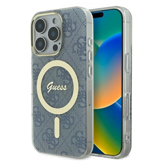 Guess IML 4G MagSafe iPhone 16 Pro Case - Blue_0