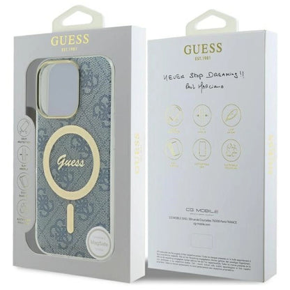 Guess IML 4G MagSafe iPhone 16 Pro Case - Blue_7