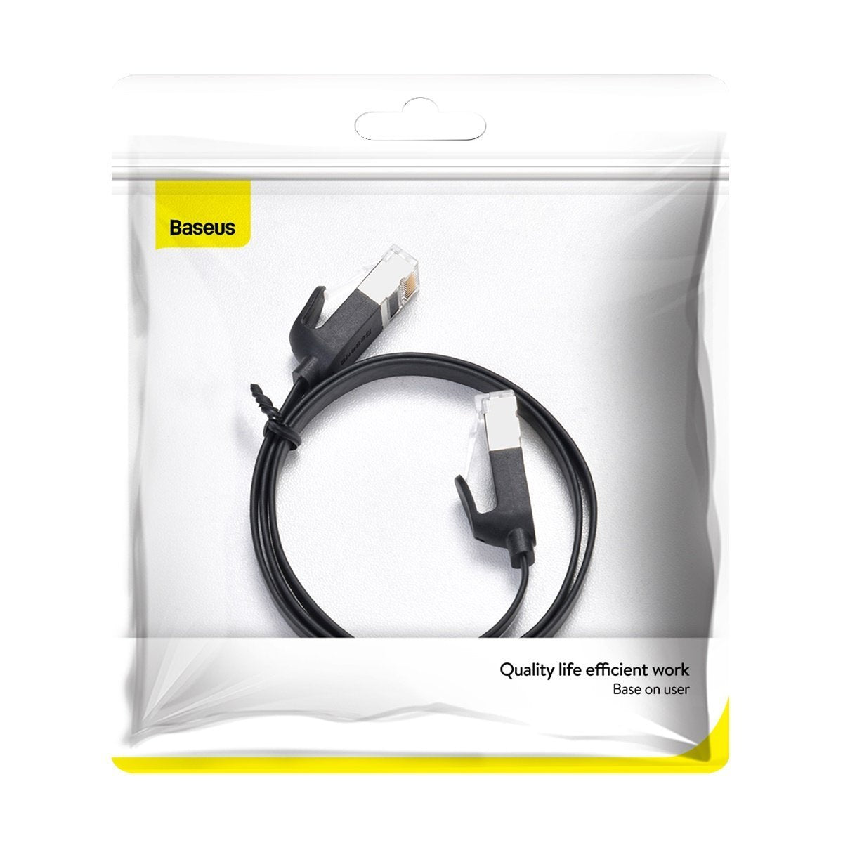 Baseus High Speed ​​flat Ethernet CAT6 RJ45 network cable 0.5m - black_13