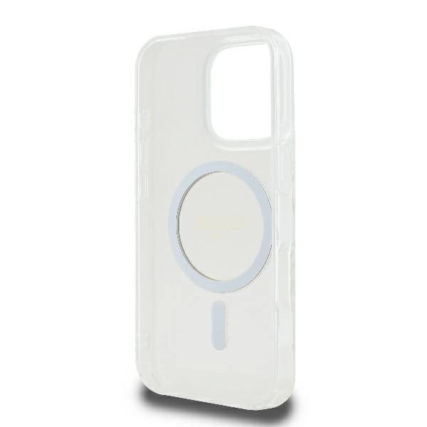 Guess GUHMP16LHFGERET iPhone 16 Pro 6.3" przeźroczysty/transparent hardcase IML Glitter Circle MagSafe_6