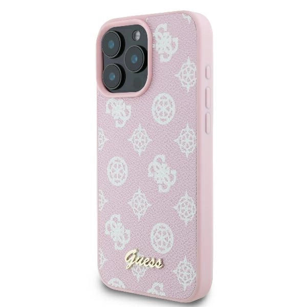 Guess Peony Script Logo MagSafe iPhone 16 Pro Case - Pink_1