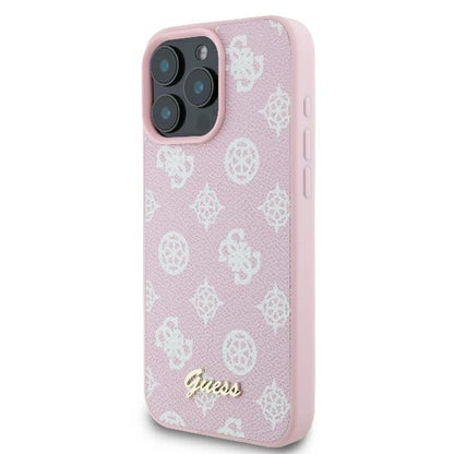 Guess Peony Script Logo MagSafe iPhone 16 Pro Case - Pink_1