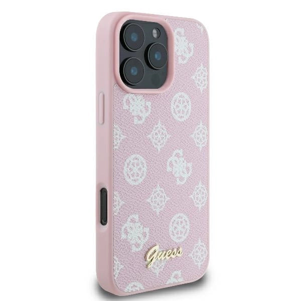 Guess Peony Script Logo MagSafe iPhone 16 Pro Case - Pink_3
