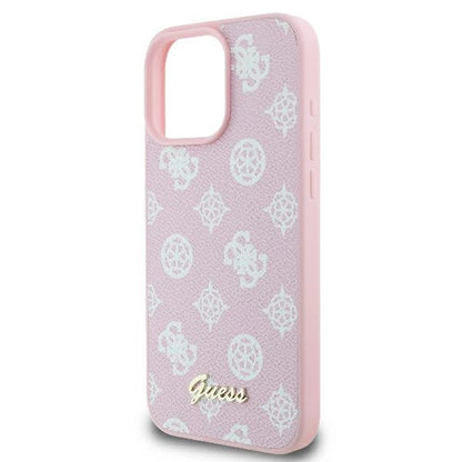 Guess Peony Script Logo MagSafe iPhone 16 Pro Case - Pink_5
