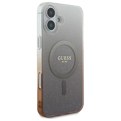 Guess IML Glitter Gradient MagSafe Case for iPhone 16 Plus - Brown_3