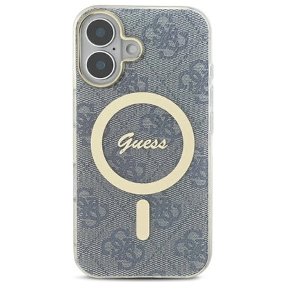 Guess IML 4G MagSafe iPhone 16 Case - Blue_2