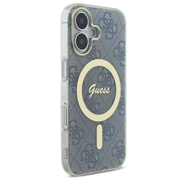 Guess IML 4G MagSafe iPhone 16 Case - Blue_3
