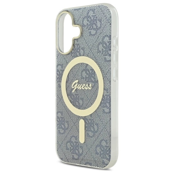 Guess IML 4G MagSafe iPhone 16 Case - Blue_5