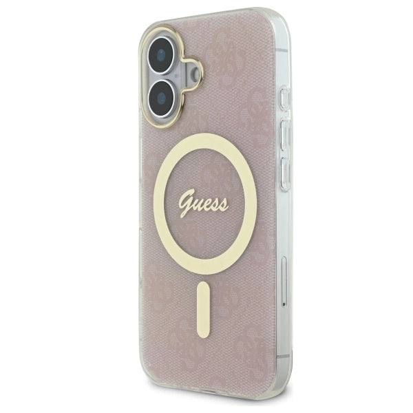 Guess IML 4G MagSafe iPhone 16 Case - Pink_1