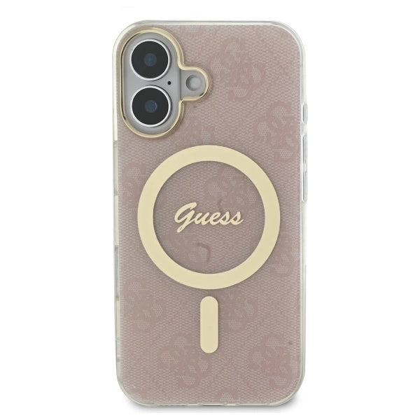 Guess IML 4G MagSafe iPhone 16 Case - Pink_2