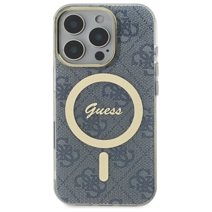 Guess IML 4G MagSafe Case for iPhone 16 Pro Max - Blue_2