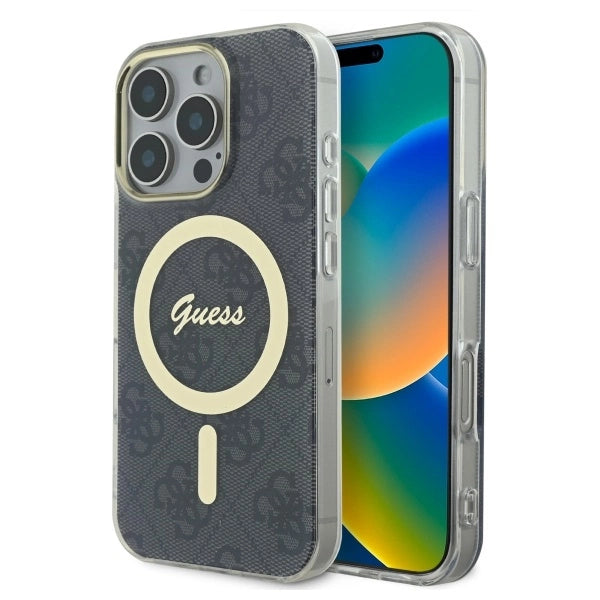 Guess IML 4G MagSafe Case for iPhone 16 Pro Max - Black_0