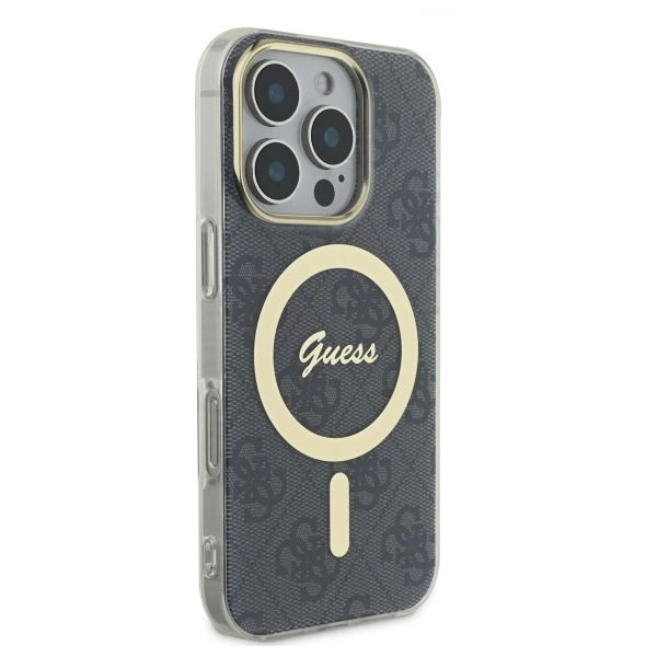 Guess IML 4G MagSafe Case for iPhone 16 Pro Max - Black_3