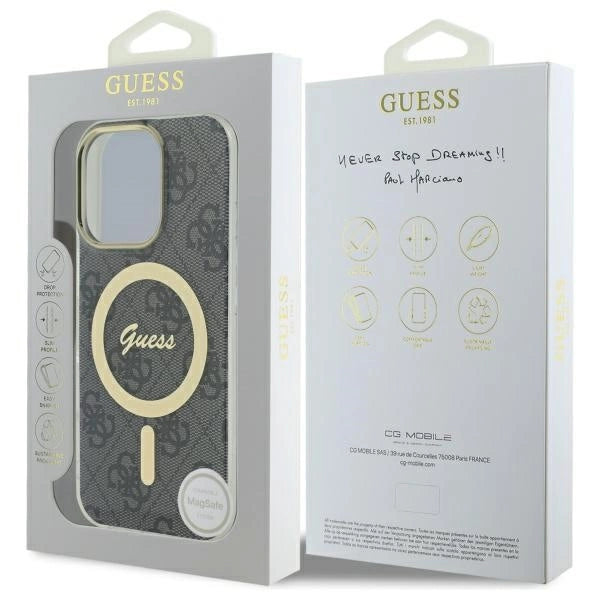 Guess IML 4G MagSafe Case for iPhone 16 Pro Max - Black_7