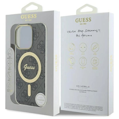 Guess IML 4G MagSafe Case for iPhone 16 Pro Max - Black_7