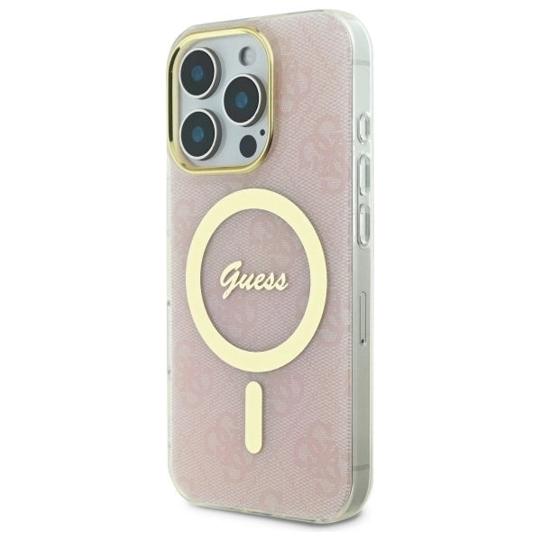 Guess IML 4G MagSafe Case for iPhone 16 Pro Max - Pink_1