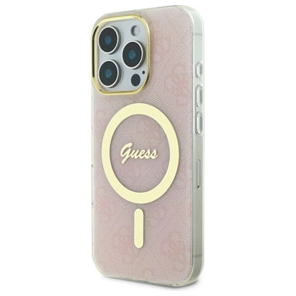 Guess IML 4G MagSafe Case for iPhone 16 Pro Max - Pink_1