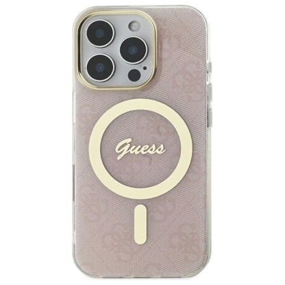 Guess IML 4G MagSafe Case for iPhone 16 Pro Max - Pink_2