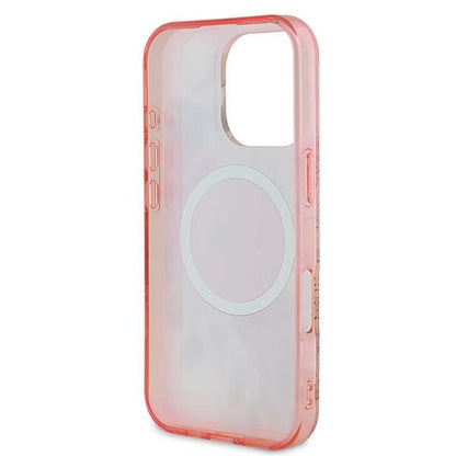 Guess IML Flower &amp; Tonal Circle MagSafe iPhone 16 Pro Max Case - Pink_6