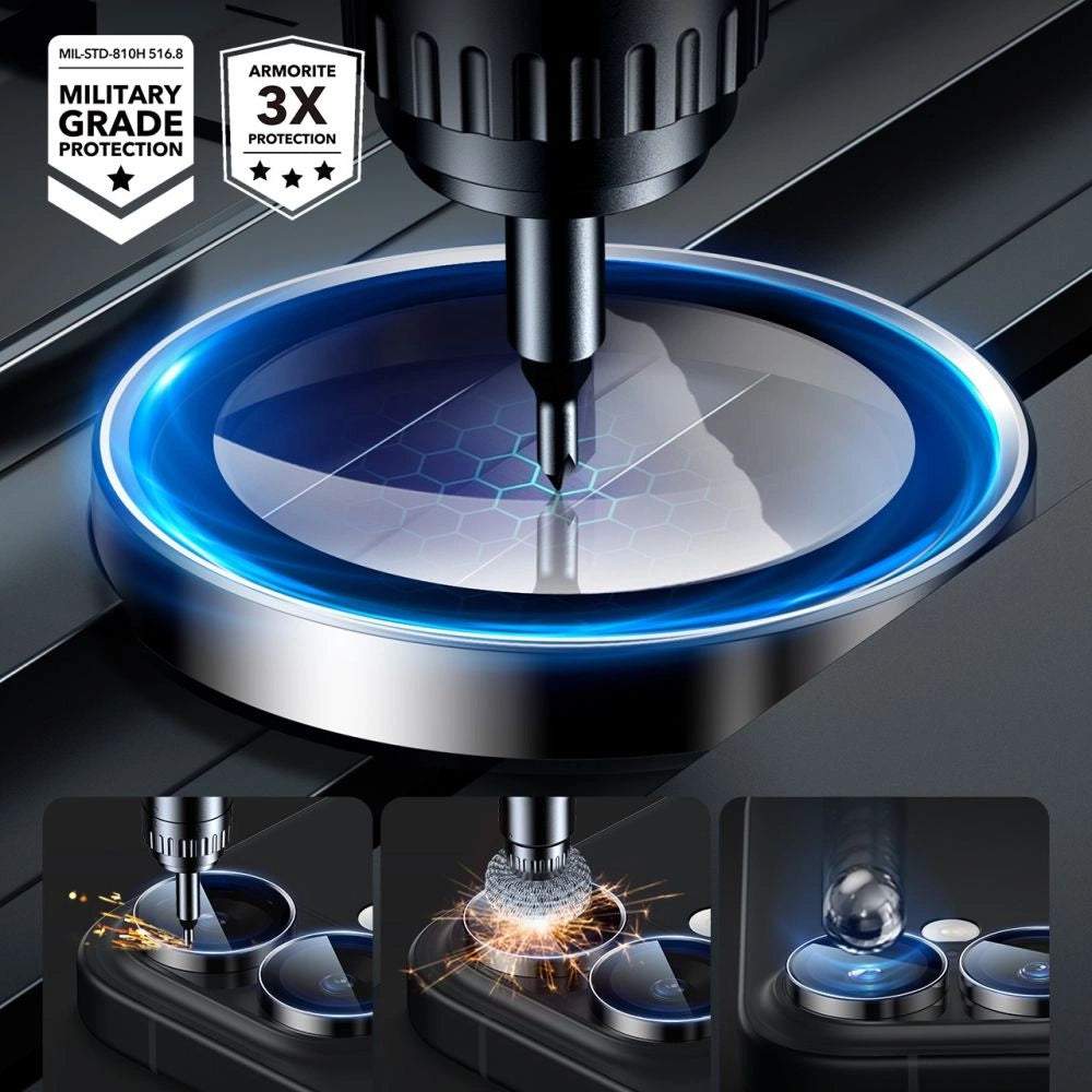 ESR Armorite Tempered Glass for iPhone 16 / 16 Plus Camera - Black_6