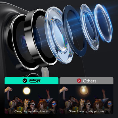 ESR Armorite Tempered Glass for iPhone 16 / 16 Plus Camera - Black_7