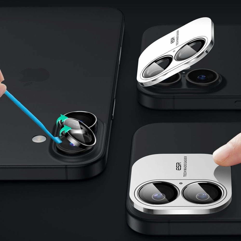 ESR Armorite Tempered Glass for iPhone 16 / 16 Plus Camera - Black_8