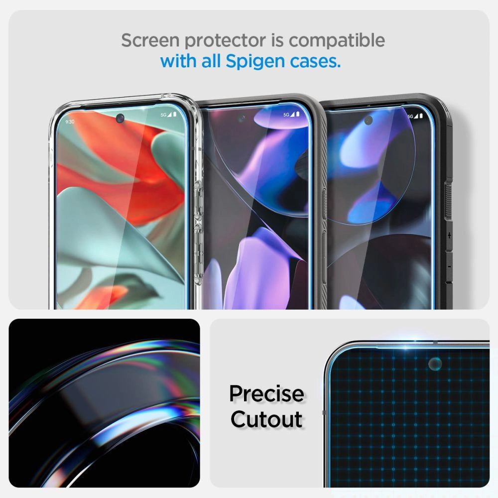 Spigen Glas.tR EZ Fit Tempered Glass with Applicator for Google Pixel 9 / 9 Pro (2 pcs.)_13
