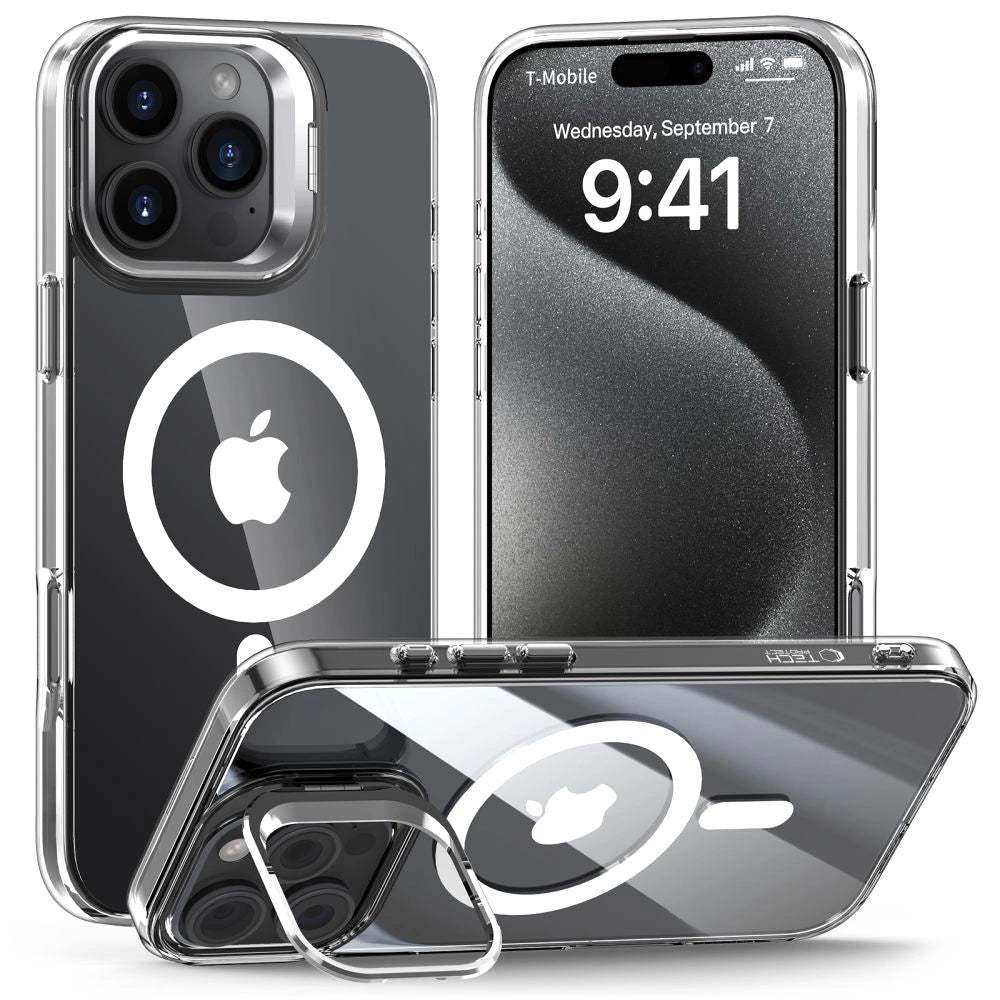 Tech-Protect MagStand MagSafe Case for iPhone 16 Pro - Clear_0