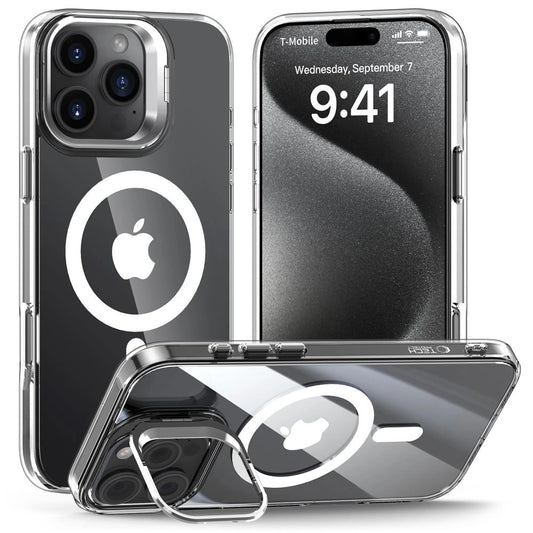 Tech-Protect MagStand MagSafe Case for iPhone 16 Pro - Clear_0