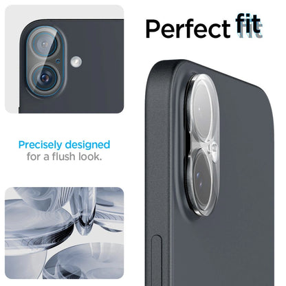 Spigen Optik Glas.tR tempered glass for iPhone 16 / 16 Plus camera - transparent (2 pcs.)_10