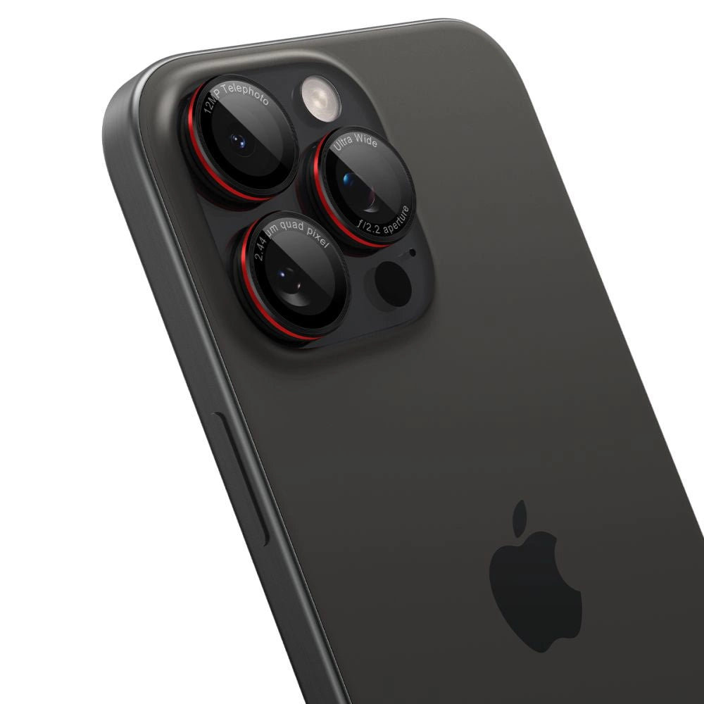 Spigen Optik Pro L-Series Glas.tR EZ Fit Tempered Glass for iPhone 14 Pro / Pro Max / 15 Pro / Pro Max / 16 Pro / 16 Pro Max Camera - Black_6