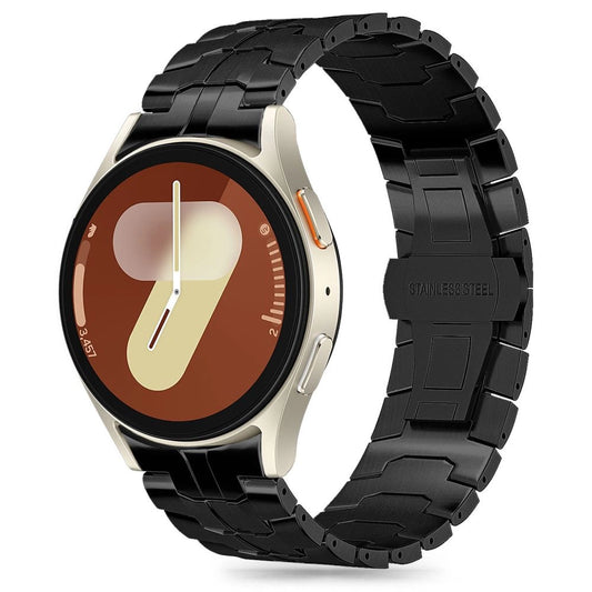 Tech-Protect Stainless Line Strap for Samsung Galaxy Watch 4 / 5 / 5 PRO / 6 / 7 / FE - Black_0