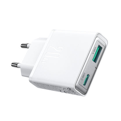 Joyroom JR-TCF14 20W USB-A USB-C Super Slim Wall Charger - White_10