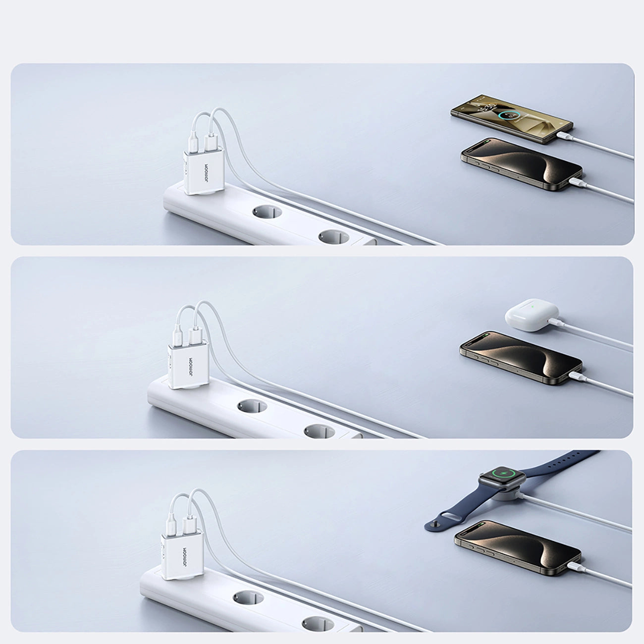 Joyroom JR-TCF14 20W USB-A USB-C Super Slim Wall Charger - White_14