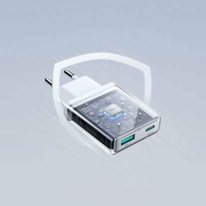 Joyroom JR-TCF14 20W USB-A USB-C Super Slim Wall Charger - White_16