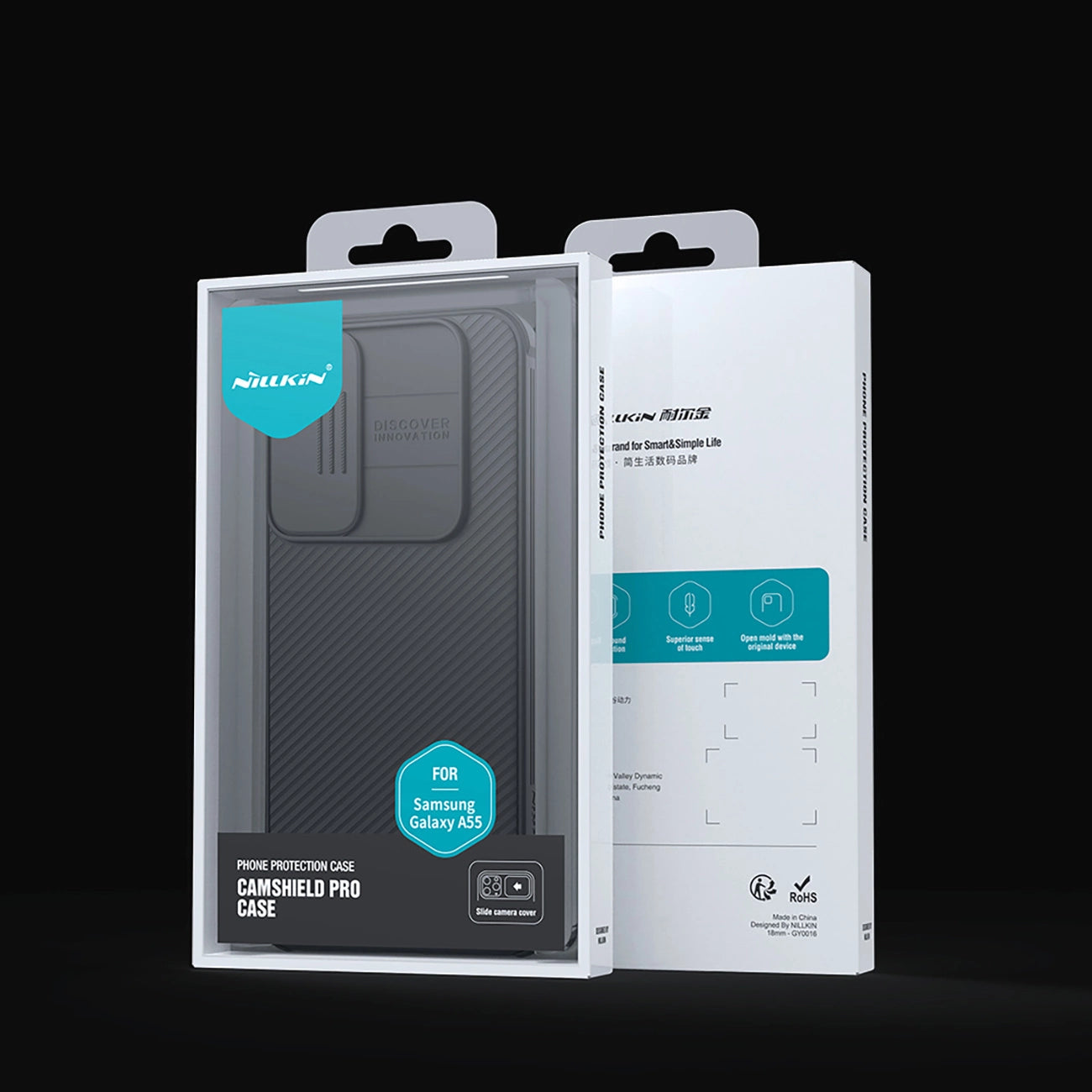 Nillkin CamShield Pro Case for Samsung Galaxy A55 with Camera Cover - Black_16