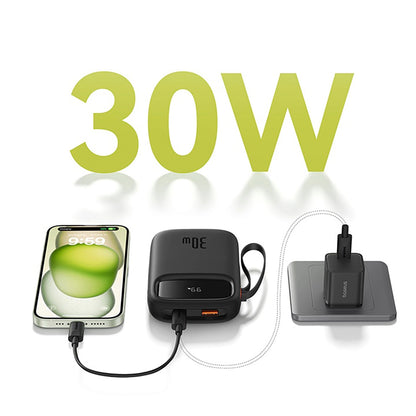 Baseus QPow 2 30W 10000mAh Power Bank with Built-in USB-C Cables - Black_19