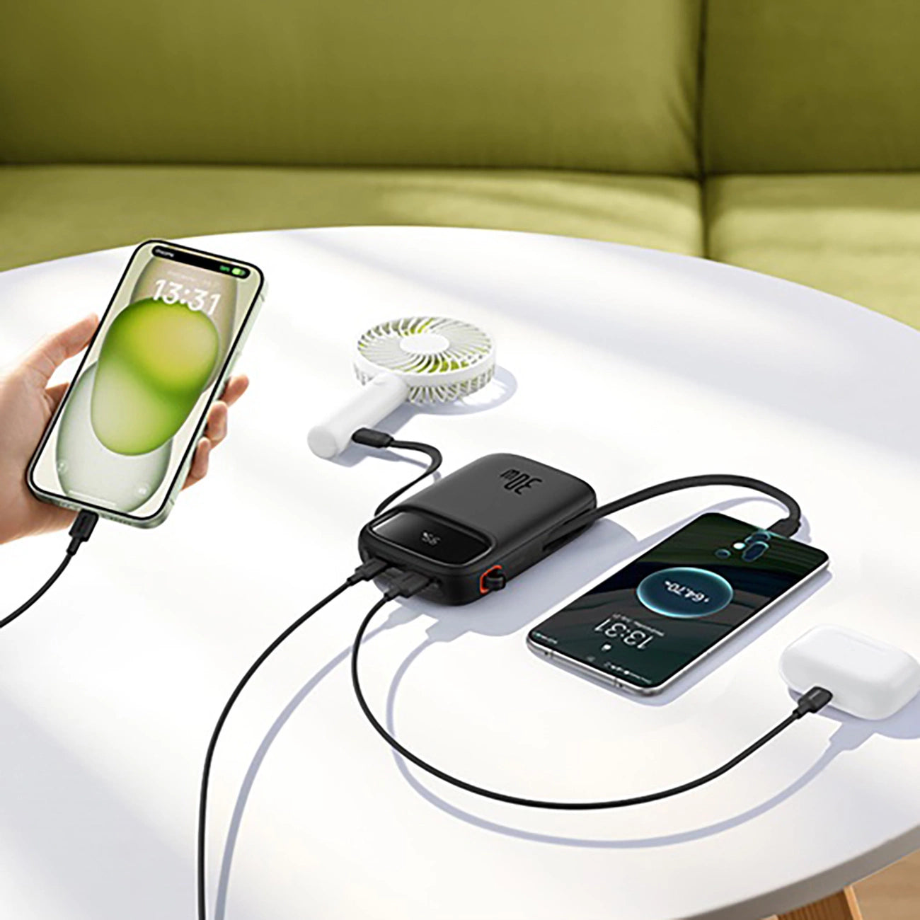 Baseus QPow 2 30W 10000mAh Power Bank with Built-in USB-C Cables - Black_22
