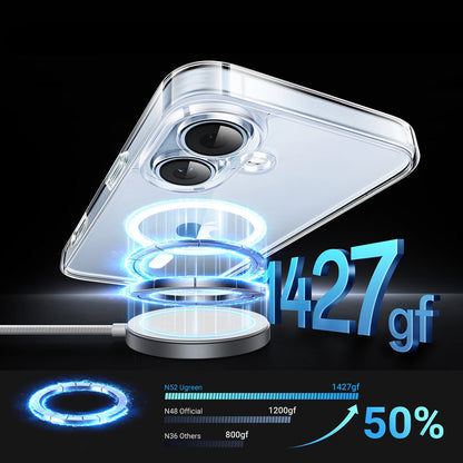 Ugreen Classy Clear Magnetic Case for iPhone 16 Plus - Transparent_2
