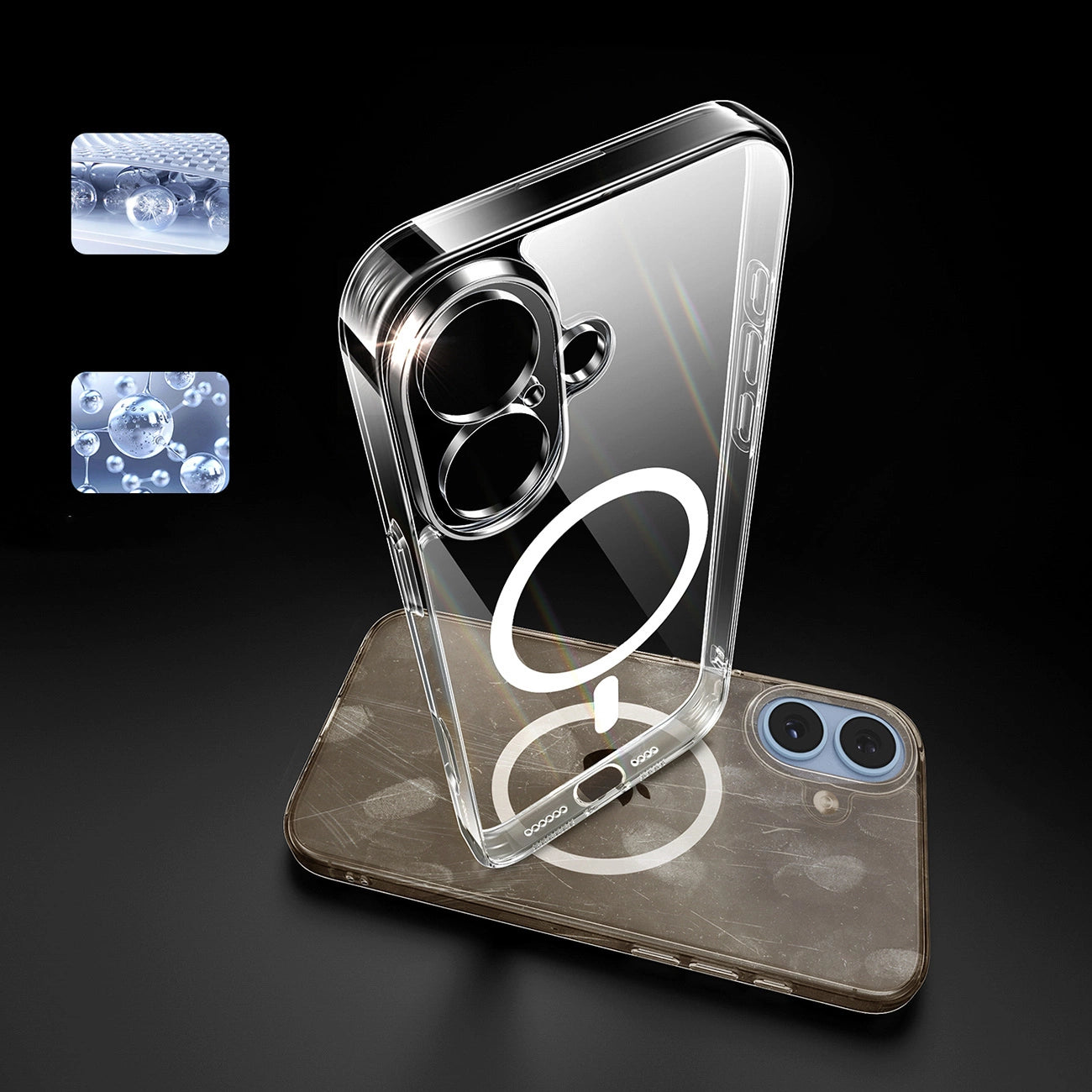 Ugreen Classy Clear Magnetic Case for iPhone 16 Plus - Transparent_5