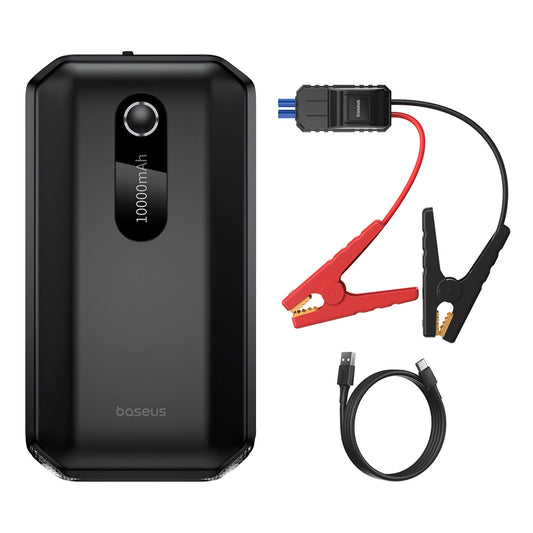 Baseus Super Energy Air Series Car Jump Starter (10000mAh, 1000A Peak Current) Cluster Black_0