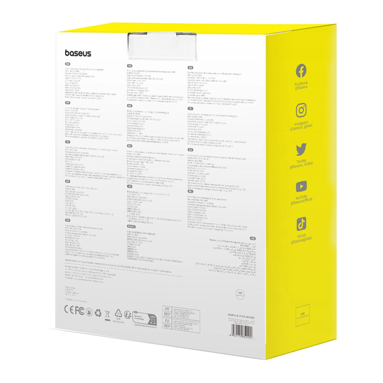 Baseus Super Energy Air Series Car Jump Starter (10000mAh, 1000A Peak Current) Cluster Black_8