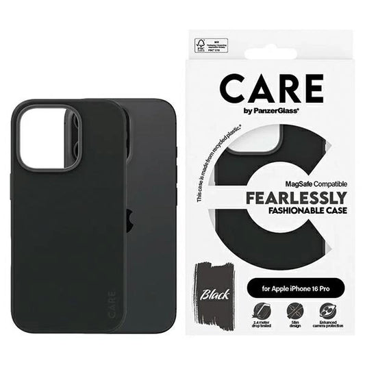 CARE by PanzerGlass Fashion Case iPhone 16 Pro 6.3" black/black MagSafe 1378_0