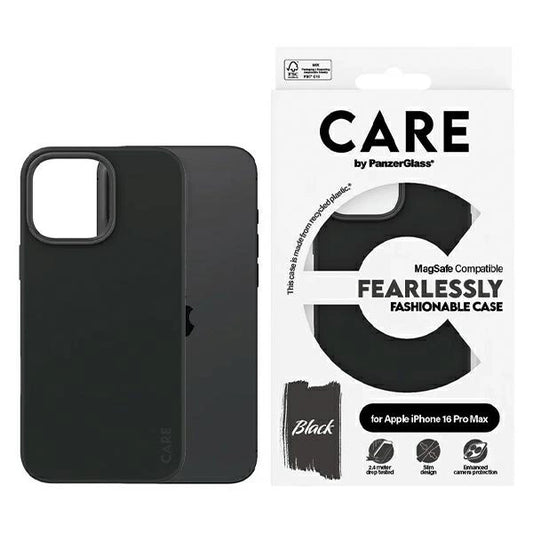 CARE by PanzerGlass Fashion Case iPhone 16 Pro Max 6.9" black/black MagSafe 1380_0